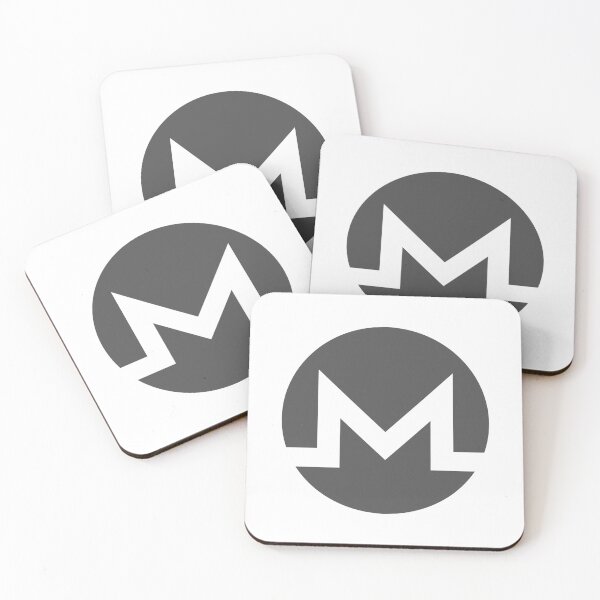 Item preview, Monero XMR Crypto Altcoin - Clean Grey-White Logo Variant #1 designed and sold by CryptoMoods.