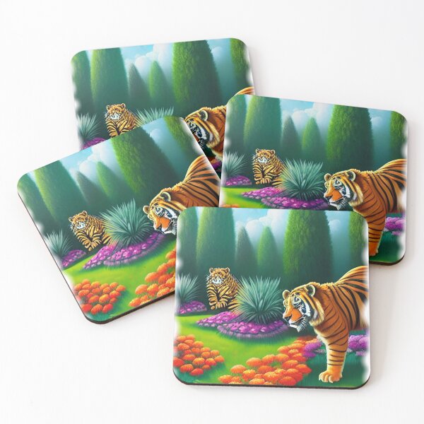 Item preview, Harimau In Flower Garden designed and sold by entrys.