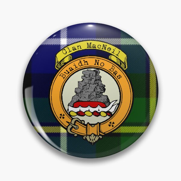 Item preview, MaNeil Scottish Tartan and Crest designed and sold by BagTown Clans.