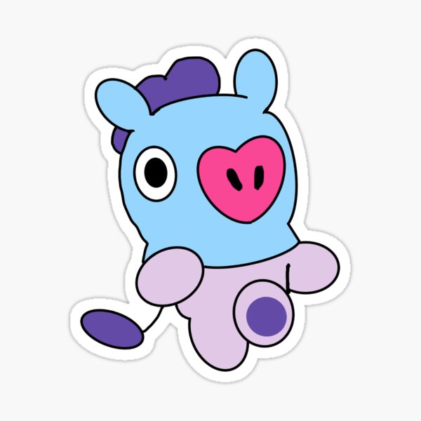 "J Hope - BT21 Character (Mang)" Sticker For Sale By Blissfulbrushes ...