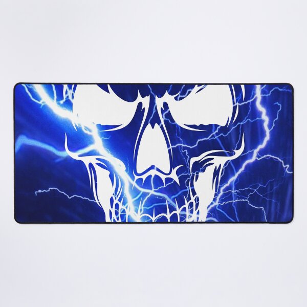 Item preview, Blue Lightning Skull Face designed and sold by Mark Cannon.