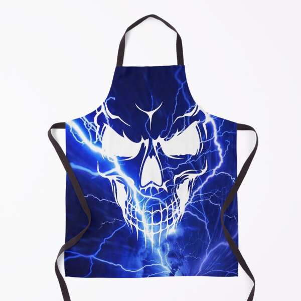 Item preview, Blue Lightning Skull Face designed and sold by Mark Cannon.