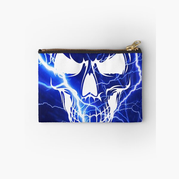 Item preview, Blue Lightning Skull Face designed and sold by Mark Cannon.