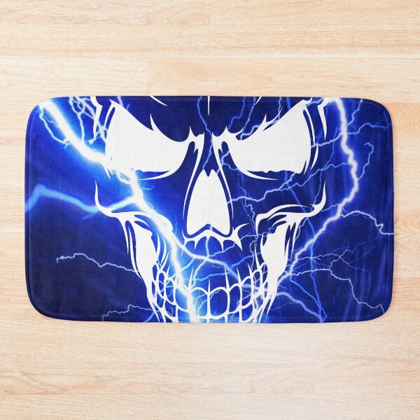 Item preview, Blue Lightning Skull Face designed and sold by Mark Cannon.