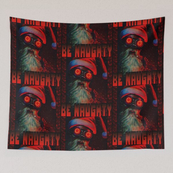 Item preview, Cyberpunk Santa - Evil Santa - For Creepmas and Gothmas designed and sold by RabbitLair.