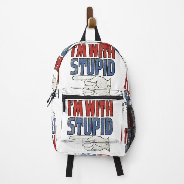 Item preview, I’m with Stupid - classic seventies retro vintage T shirt design pop art reimagined designed and sold by Kludoman.