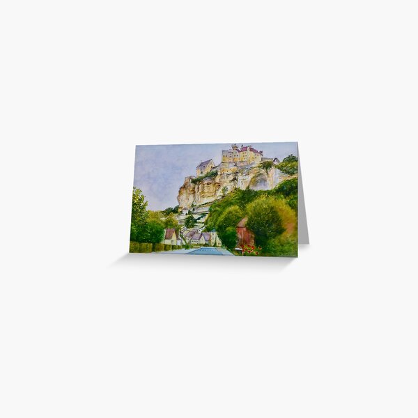 Beynac: Château and Village in the Périgord, France Greeting Card