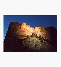 Mt. Rushmore at Dusk Photographic Print