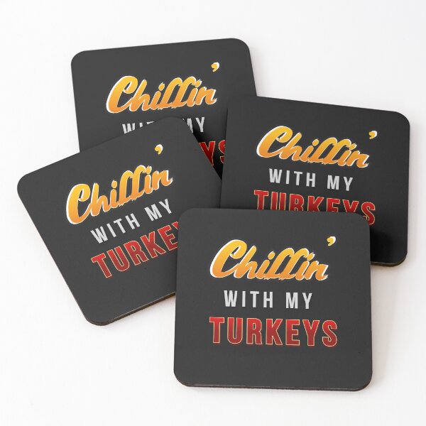 Item preview, Chillin' with my Turkeys| Thanksgiving Day happy quote design| Party Mathing Outfits| Family,Kids,Boys,Cousin,Girls,Crew,Team designed and sold by Alessandro Portavoce.