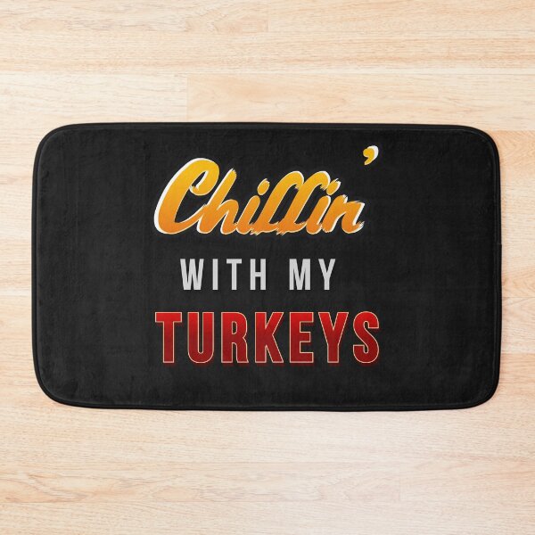 Item preview, Chillin' with my Turkeys| Thanksgiving Day happy quote design| Party Mathing Outfits| Family,Kids,Boys,Cousin,Girls,Crew,Team designed and sold by Alessandro Portavoce.