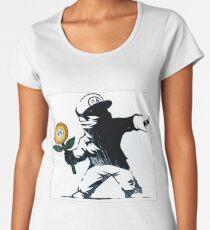 The Mario Flower Chucker Women's Premium T-Shirt