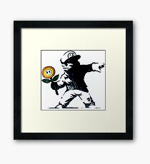 The Mario Flower Chucker Framed Print