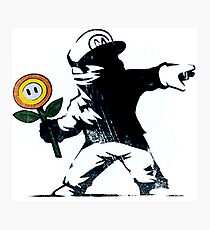 The Mario Flower Chucker Photographic Print