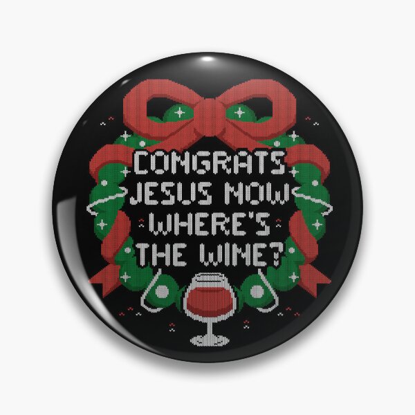 Item preview, Congrats Jesus Now Wheres The Wine - Funny Ugly Sweater Christmas Gift designed and sold by EduEly.