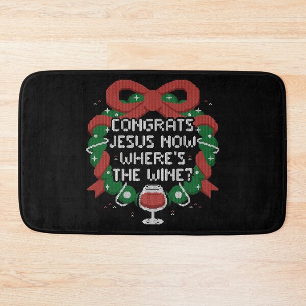Item preview, Congrats Jesus Now Wheres The Wine - Funny Ugly Sweater Christmas Gift designed and sold by EduEly.