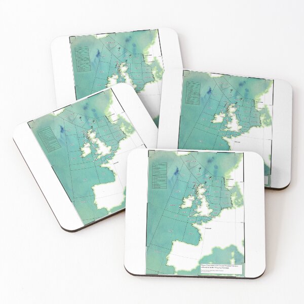 Item preview, UK Shipping Forecast Map designed and sold by ianturton.