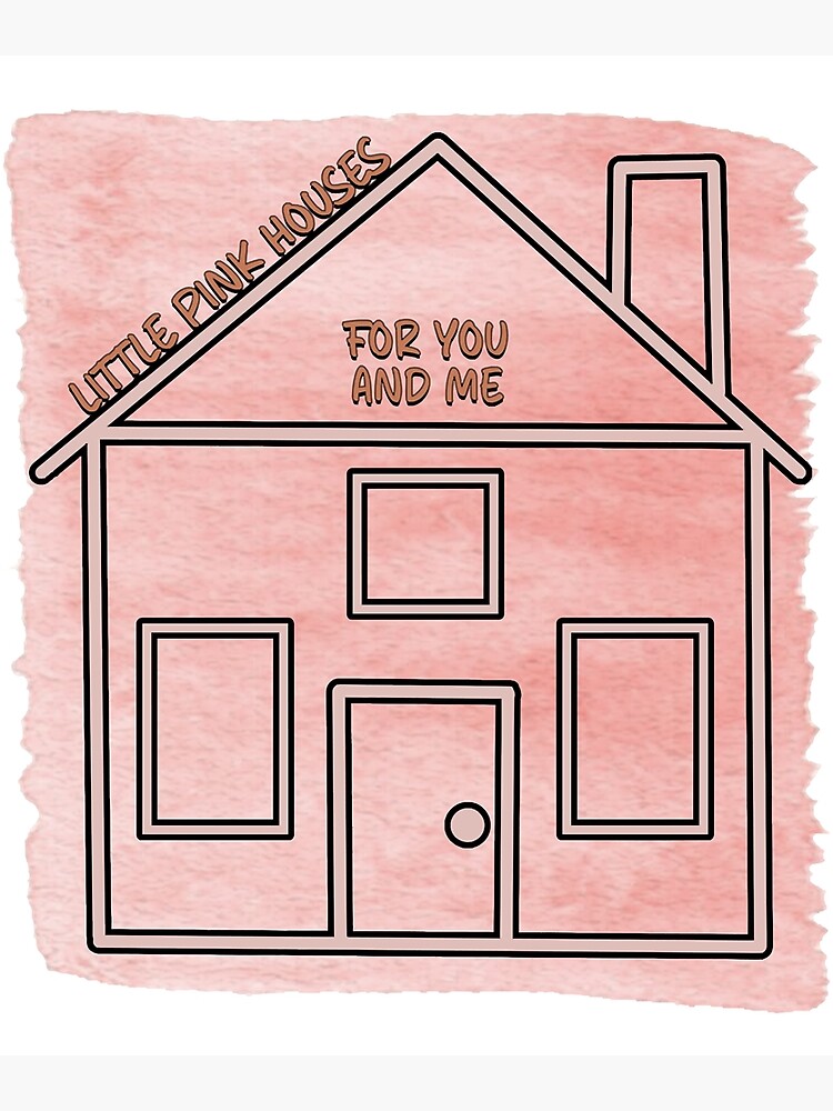 "Pink Houses" Poster for Sale by SalmondeHome Redbubble