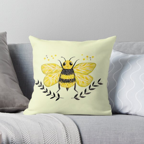 Wattle it Bee? Throw Pillow