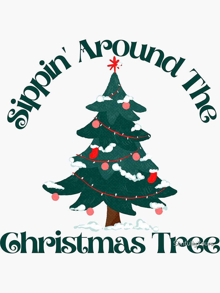 " Funny Christmas Saying Retro Vintage Christmas Tree Xmas Ornaments