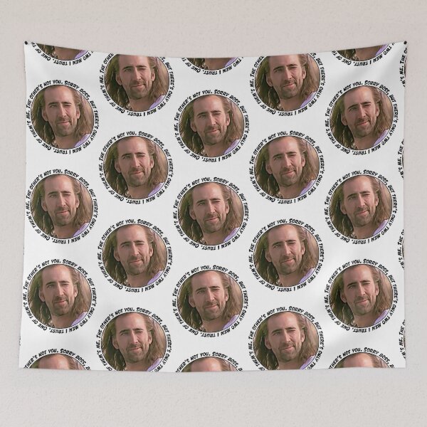 Item preview, Nicolas Cage said Sorry boss, but there is only two men I trust. One of them is me. The other is no designed and sold by tinablanc.