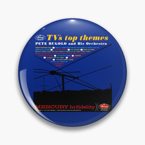 Item preview, TV'S TOP THEMES - RECORD SLEEVE designed and sold by ThrowbackAds.