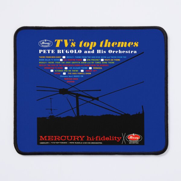 Item preview, TV'S TOP THEMES - RECORD SLEEVE designed and sold by ThrowbackAds.