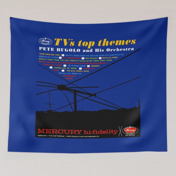 Item preview, TV'S TOP THEMES - RECORD SLEEVE designed and sold by ThrowbackAds.