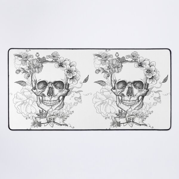 Item preview, Life and Death Floral Skull Art  designed and sold by CreativNode.
