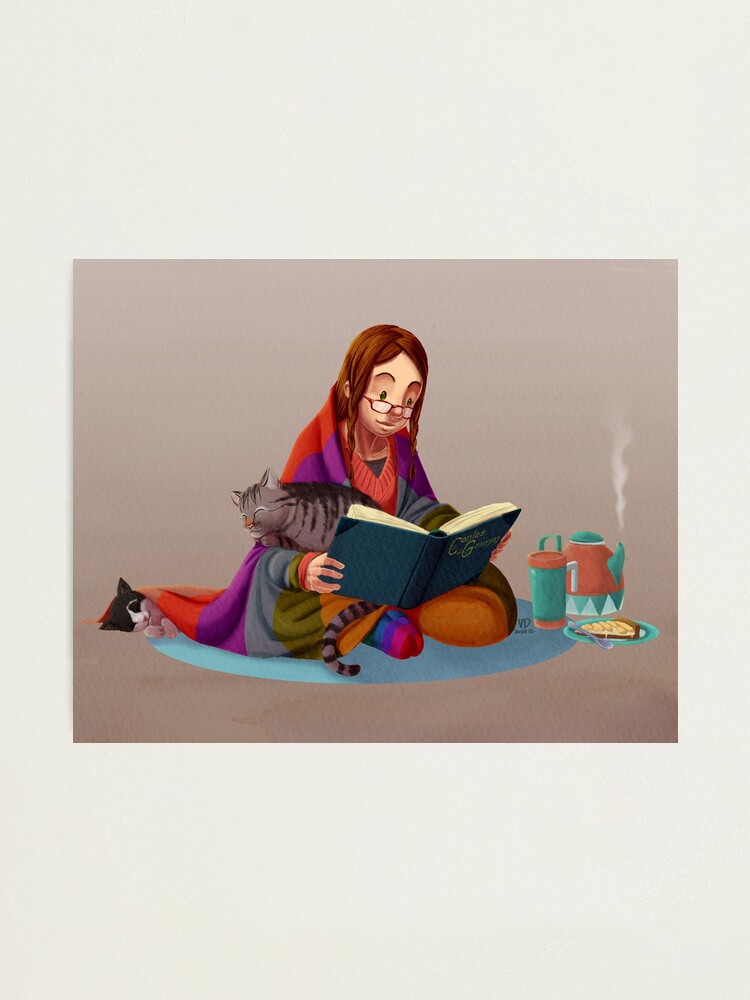 Alternate view of The reading light, V2 Photographic Print