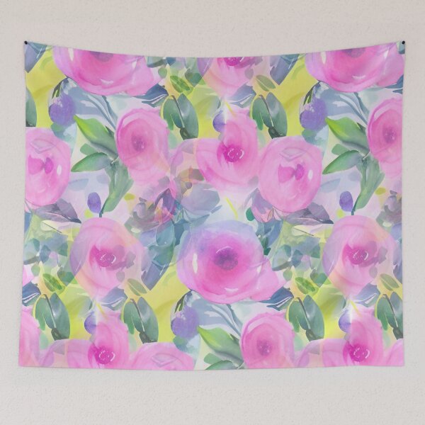Item preview, Pastel floral abstract pattern designed and sold by Mirarima.