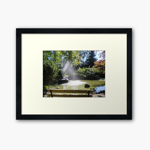 Serenity of an afternoon Framed Art Print