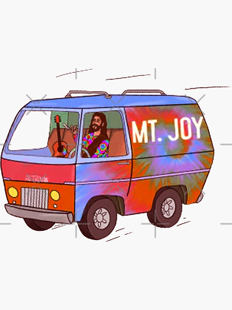 Thumbnail 3 of 3, Sticker, mt joy - hippi van bus designed and sold by LondownDesign.