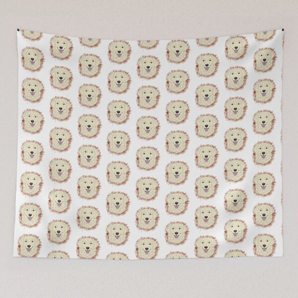 Item preview, Golden Retriever - English cream Watercolour designed and sold by Cynthiaetal.