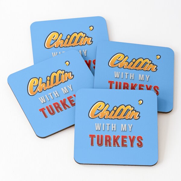 Item preview, Chillin' with my Turkeys| Thanksgiving Day happy quote design| Party Mathing Outfits| Family,Kids,Boys,Cousin,Girls,Crew,Team designed and sold by Alessandro Portavoce.