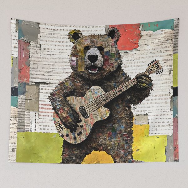 Item preview, HEAVY METAL BEAR Midjourney AI Artwork designed and sold by davidjulie.