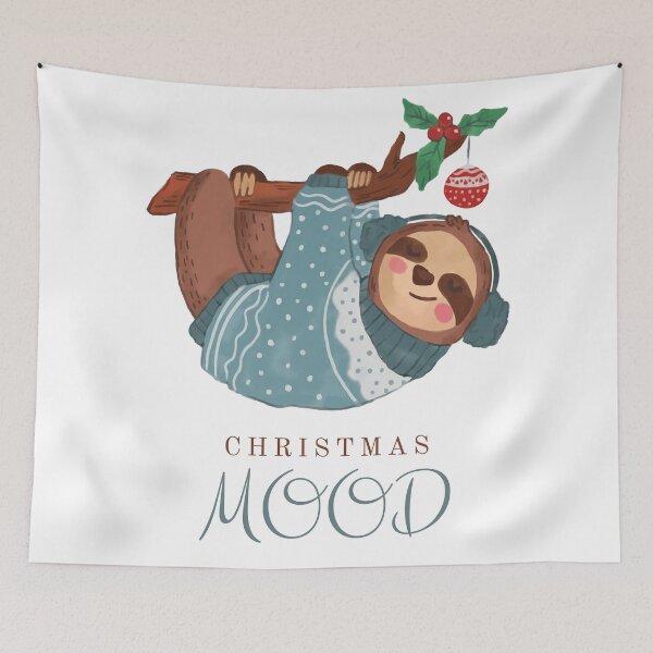 Item preview, Christmas Sloth designed and sold by OwnDesignOnline.