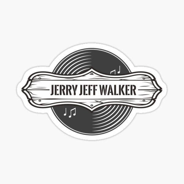 "JERRY JEFF WALKER Vintage disc vinyl " Sticker for Sale by JoMetzz