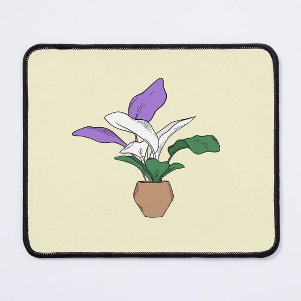 Item preview, subtle genderqueer flag plant designed and sold by atlasbackache.