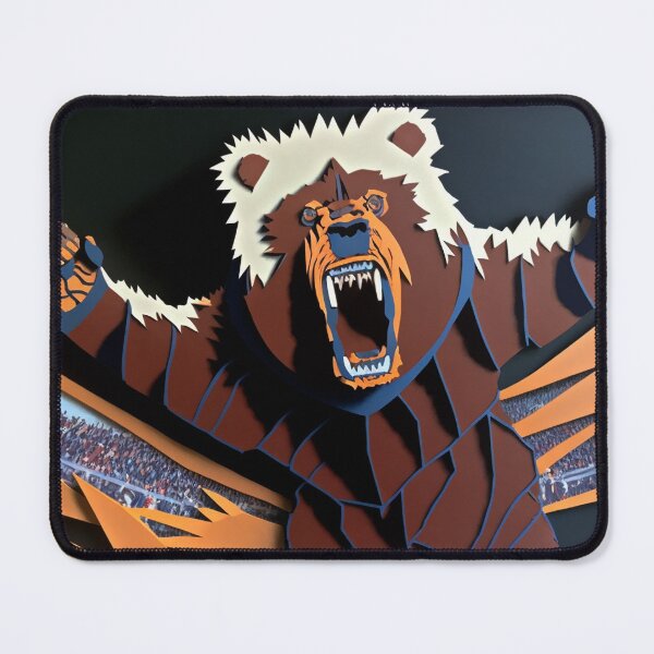 Artikelvorschau, ANGRY BEAR Midjourney-KI-Kunstwerk entworfen und verkauft von davidjulie.