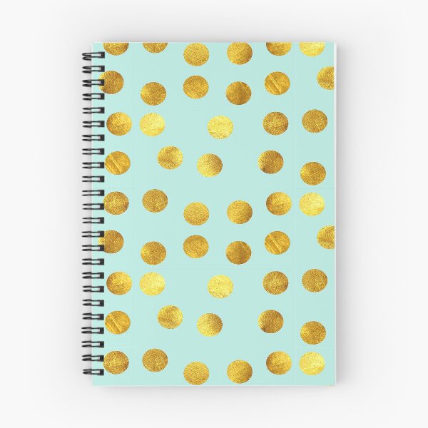 Item preview, Gold polka dots blue designed and sold by susycosta.