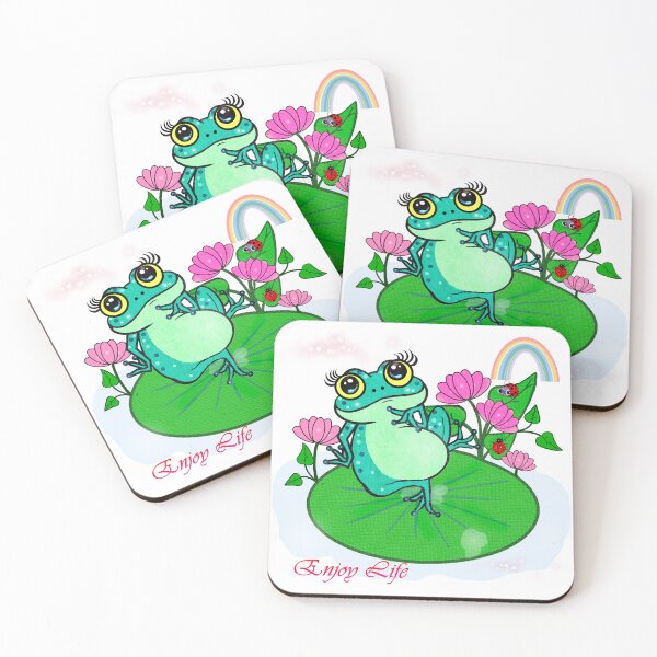 Item preview, Happy Frog - Enjoy life  designed and sold by Shirley cute art .