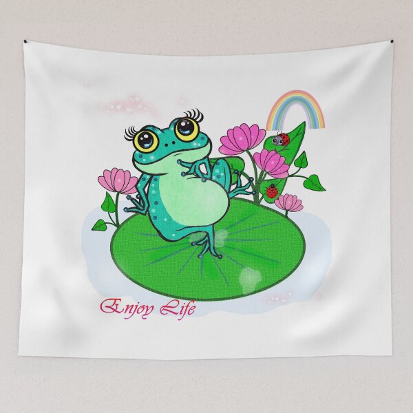 Item preview, Happy Frog - Enjoy life  designed and sold by Shirley cute art .