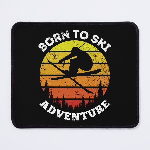 Item preview, Born To Ski Adventure- Retro Sunset Design designed and sold by MWProject.