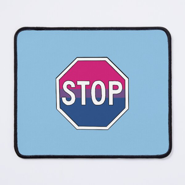 Item preview, Bisexual Pride Flag Stop Sign designed and sold by randomvlover.