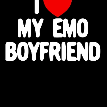 Imagen de la obra I Love My Emo Boyfriend Red Heart I Love My Emo Boyfriend Gear de DynamicDesign