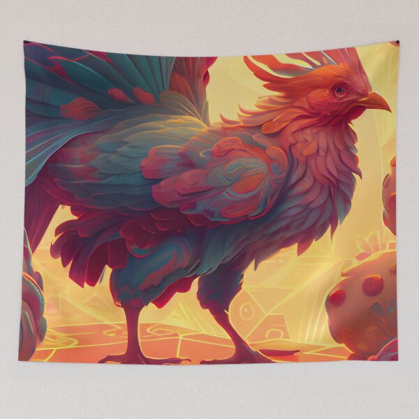Aperçu de l'œuvre Chicken Spirit Animal 1 créée et vendue par MadeByHaresShop.