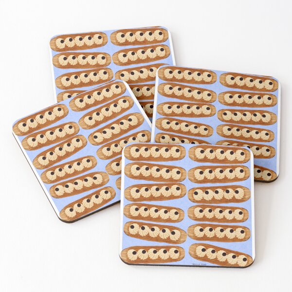 Item preview, Eclair pile art- Sweet tooth Christmas art designed and sold by Noodle Nerd.