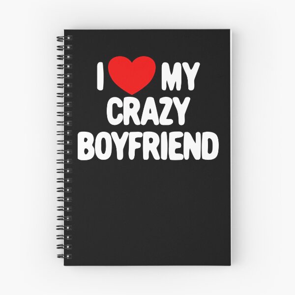 Item preview, I Love My Crazy Boyfriend Red Heart Love My Crazy Boyfriend Gear designed and sold by DynamicDesign.