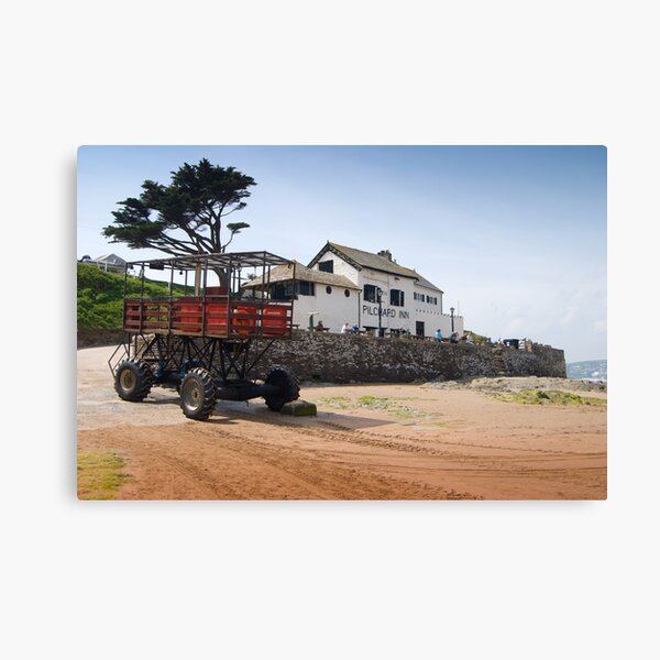Burgh Island Sea Passenger Transporter: Bigbury Devon UK Canvas Print