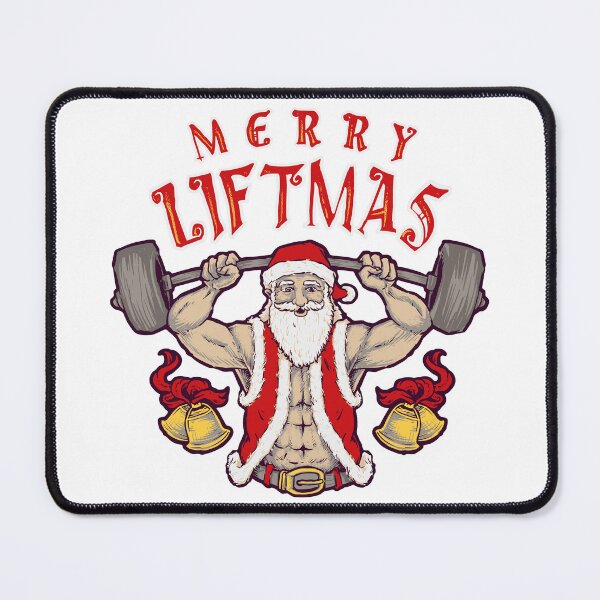 Item preview, merry liftmas , Fitness Christmas shirt Santa Deadlift Gym Xmas Men Gifts Essential  designed and sold by sweary12.